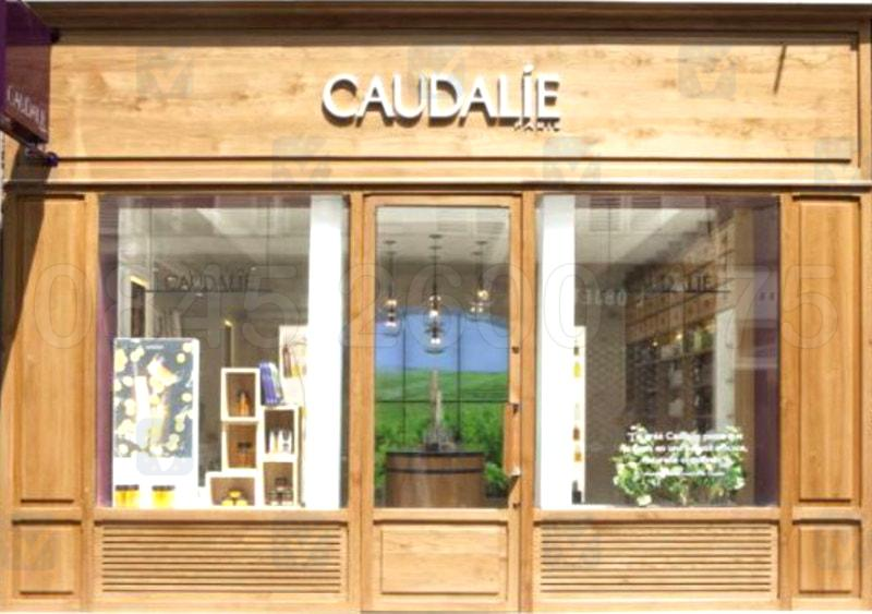 Caudalie — bespoke oak shopfront with traditional detailing – Prestige Aluminium Systems