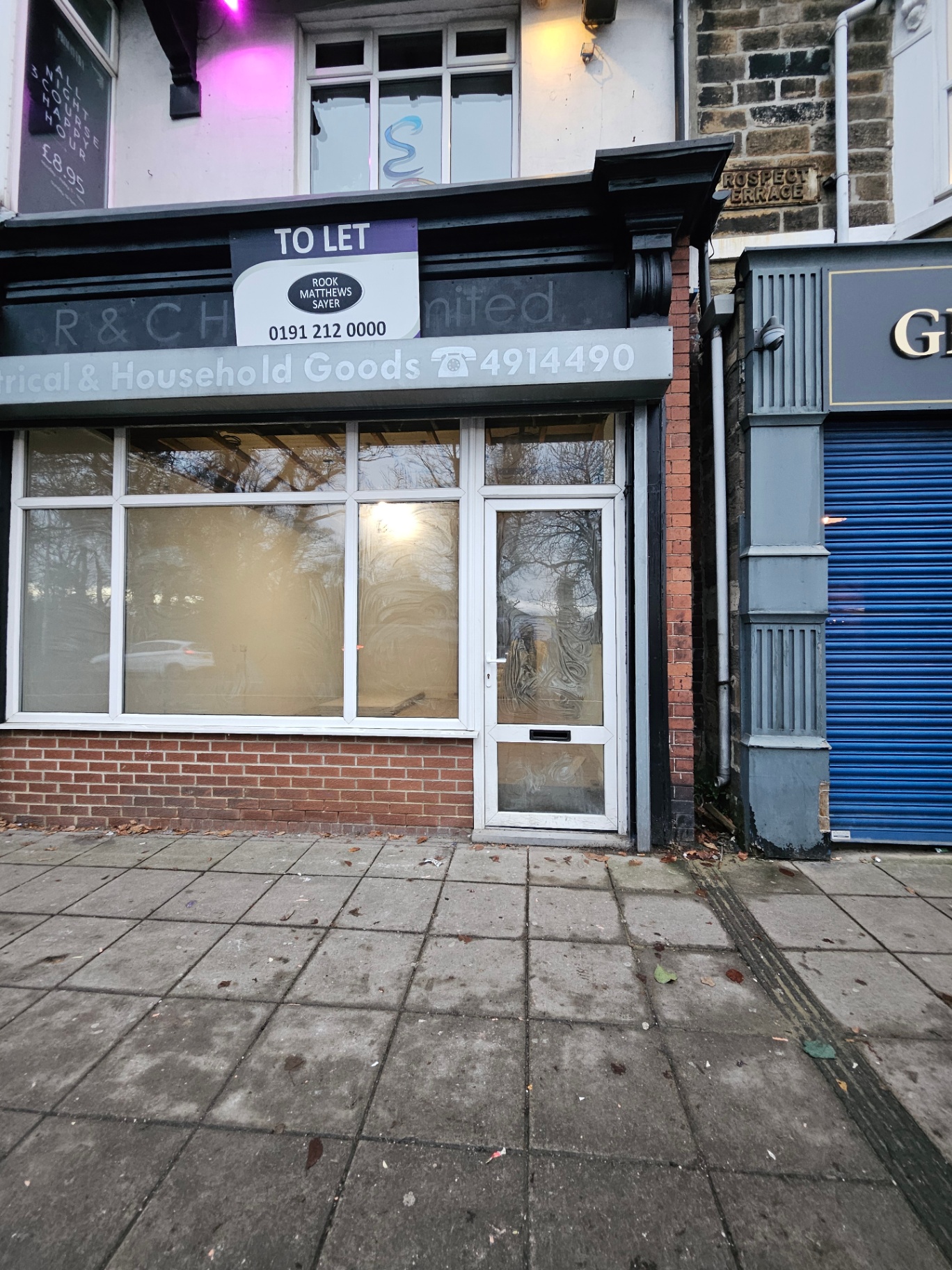 OJ Coffee Newcastle — pre-installation storefront survey – Prestige Aluminium Systems